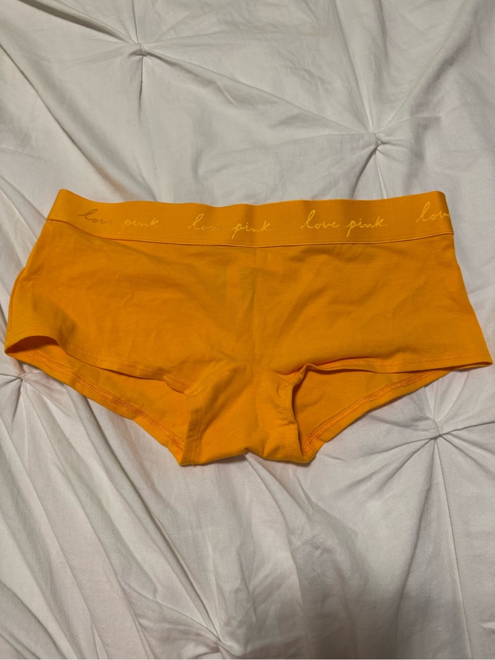 Love PINK Victoria's Secret Women's Yellow Boyshorts Sz M
